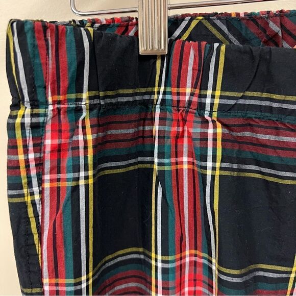 š J Crewāblack,āredĀ andāgreenāplaidācottonāpjāpantsāS - Picture 3 of 6